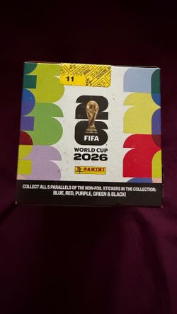 Panini FIFA World Cup 2026 Sticker Box Sealed 50 Packs NEW.