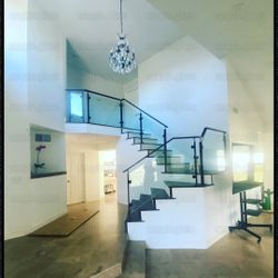 Residential or Commercial Glass Railing
