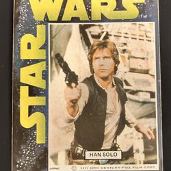STAR WARS - Sticker- HAN SOLO - ADPAC 1977 20th Century-Fox Film Vintage Collectible Stickers (1)