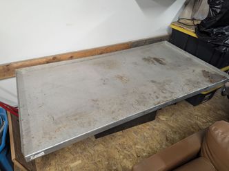 Heavy duty steel work bench top