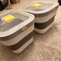 MOVING SALE!!!-2 Foldable Airtight Storage Containers 