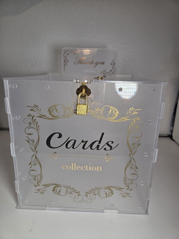 Acrylic Box Card Holder For Special Events NEW