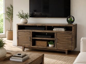 Firm Price Rustic Modern Wood TV Stand / Entertainment Center