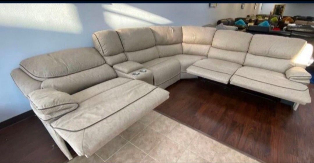 SECTIONAL RECLINING SOFA WITH THREE RECLINERS!!! TEXT 30777 TO 22462 FOR $50 DOWN!!!