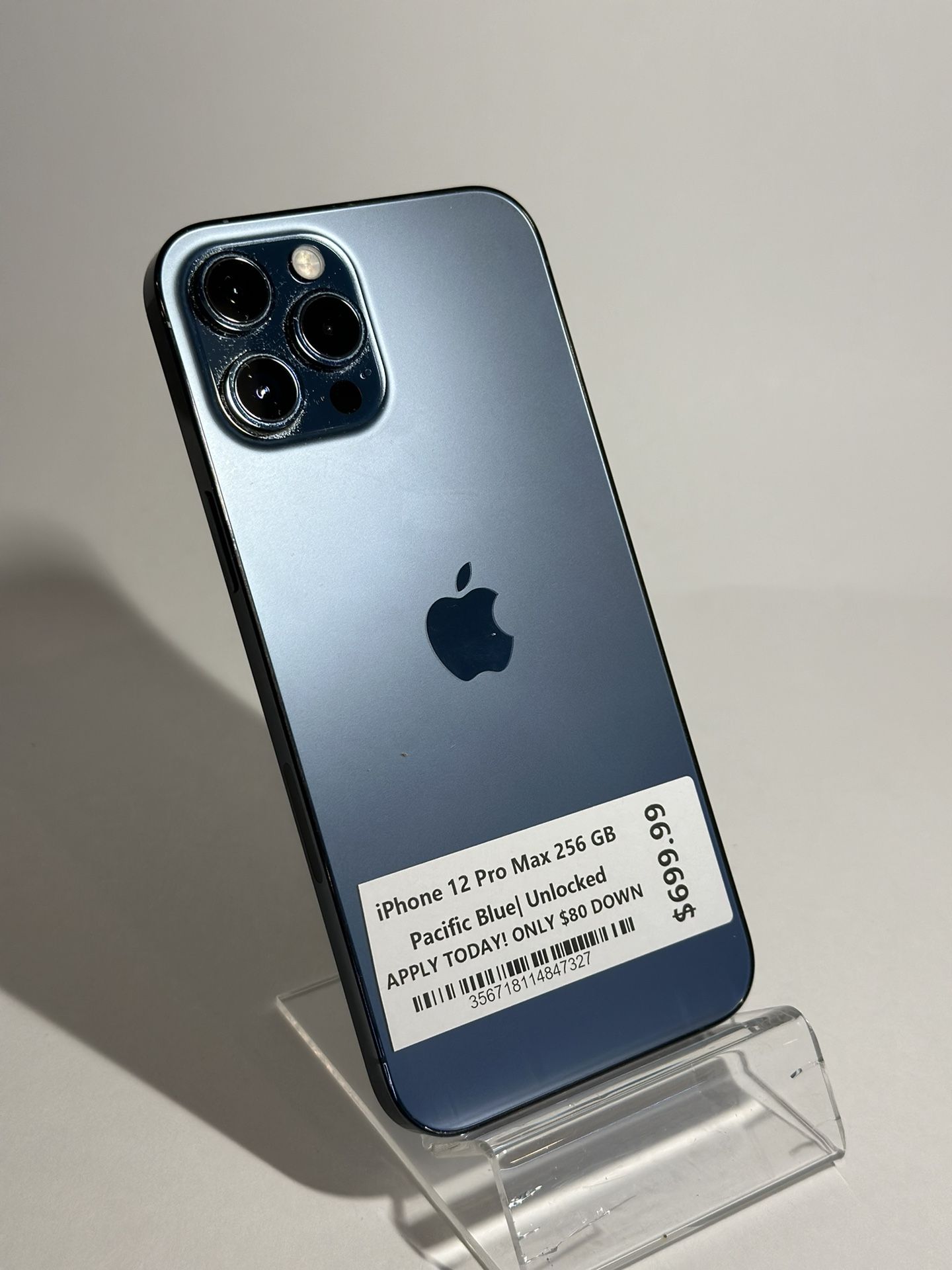 Apple iPhone 12 Pro Max Blue 256GB Mint Unlocked For All Carrier T