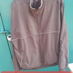 1 times used Roundtree & Yorke Sport Mens Sz xL Lined Windbreaker brown jacket h15b 30s 12x12x2 1lb