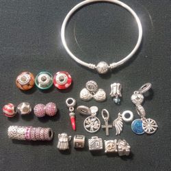 Authentic Silver Pandora Charms 