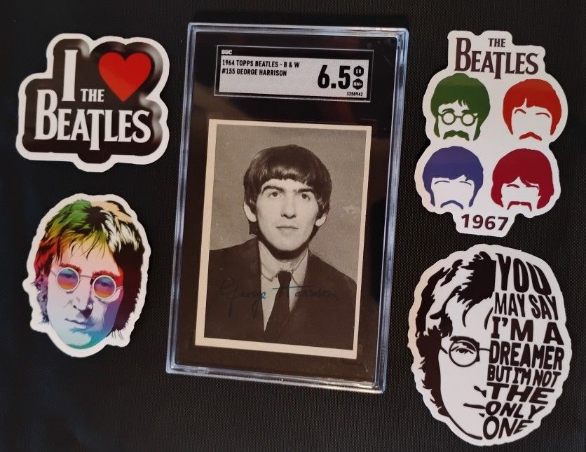 The Beatles Graded Card and Stickers