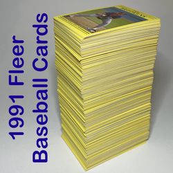 Baseball Cards- 1991 Fleer