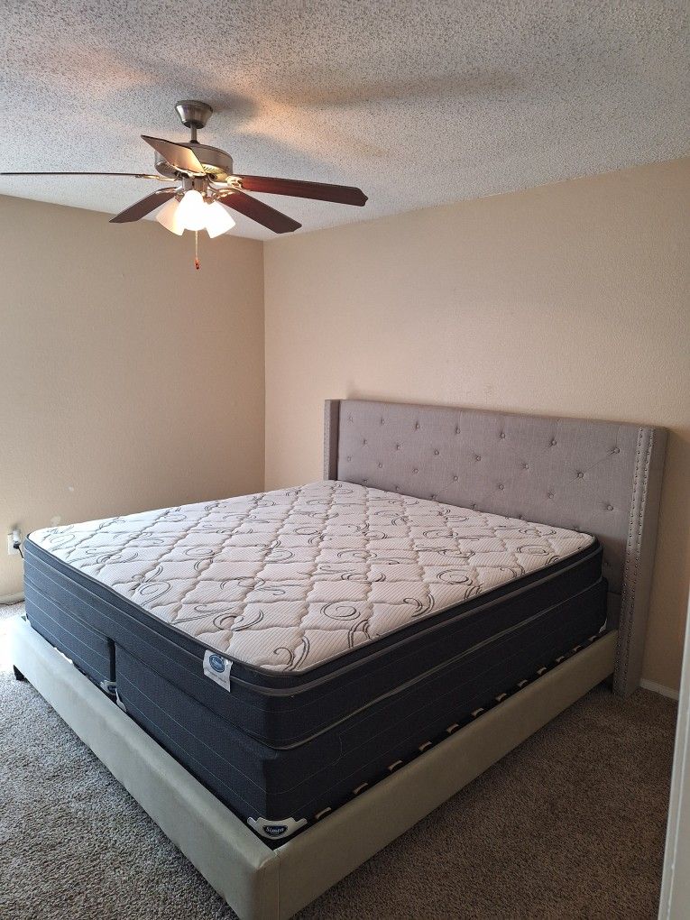 Everything Included- King Size Bed with mattress, Dresser, 2 TV's, Sectional couch, Dining Set
