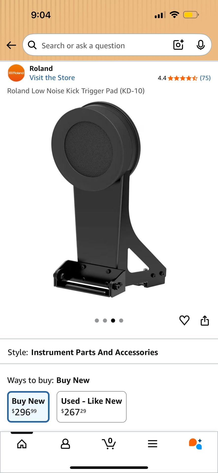 Roland KD-10 Kick Trigger Pad – Brand New in Box