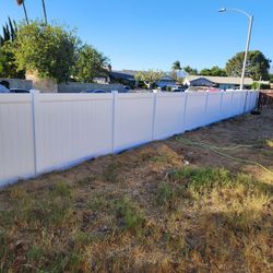 White Vinyl Fence