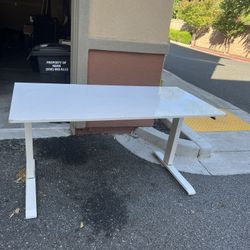 Standing White Desk