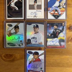 Autographed Baseball Card Lot 