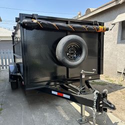 Dump Trailer 8x12x4 12000lb $7550 Cash Many Extras 