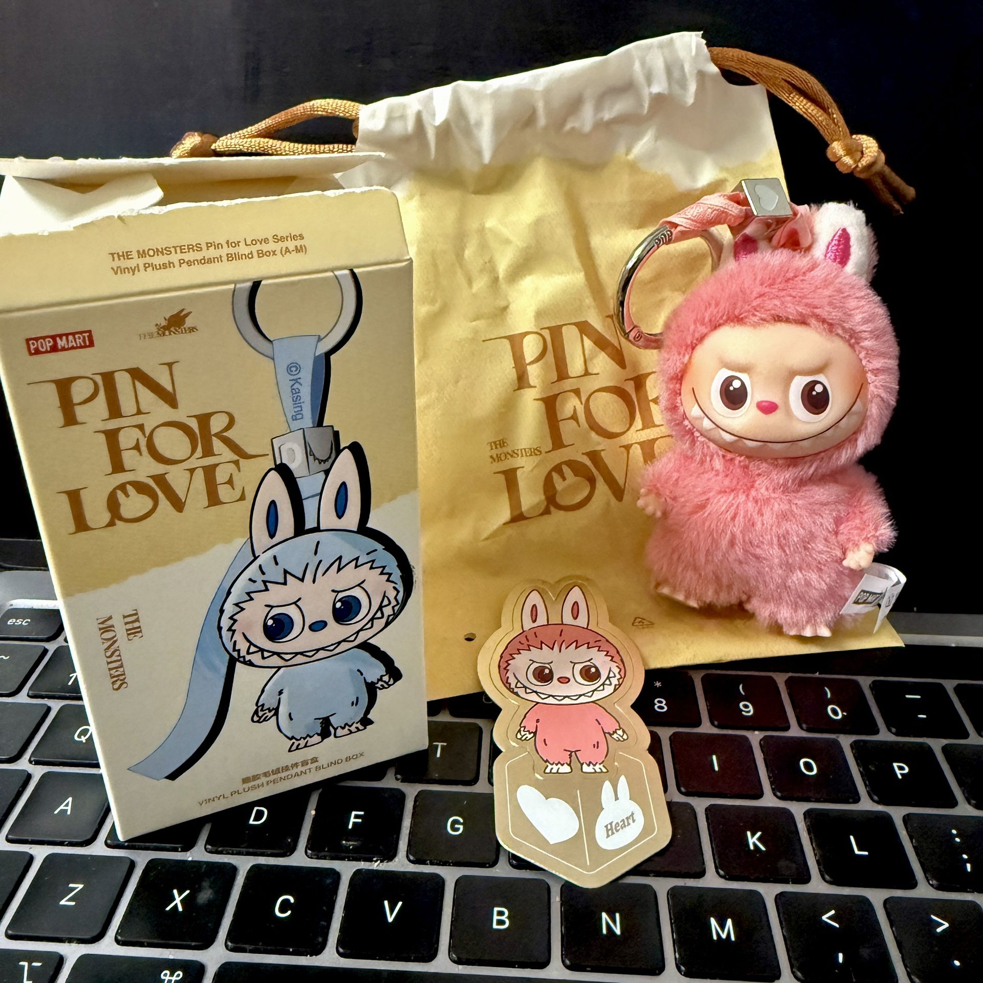 Authentic Pin For Love  Secret Pink Heart