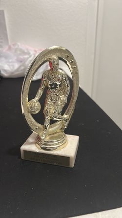 Basketball Player Trophy with Marble Base