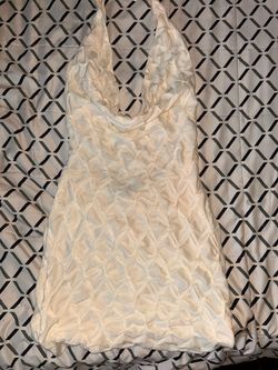 Backless halter dress