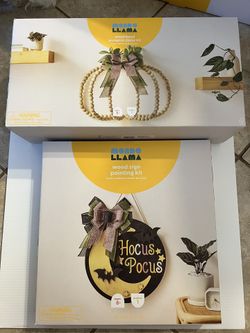 Beaded Pumpkin Door Decor & Hocus Pocus Door Decor Kit -