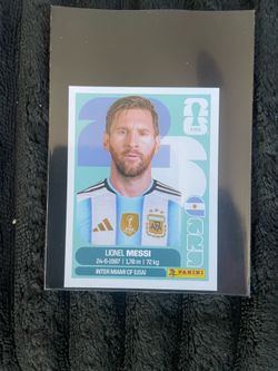 Messi panini World Cup sticker
