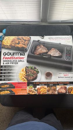 Gourmia smokeless grill &air fryer