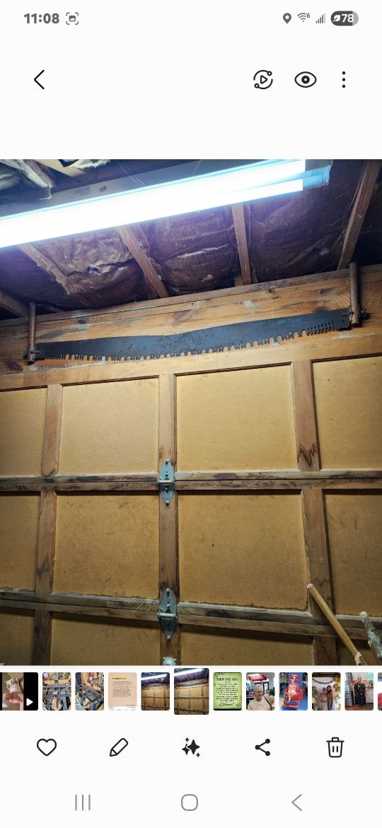 (2) Antique 1800's 2 Man Saws