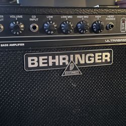Behringer ULTRABASS BT108 Ultra-Compact 15 Watt Bass Amplifier with VTC-Technology and Original 8" Bugera Speaker