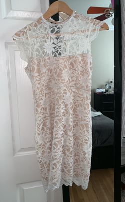 Lace white dress
