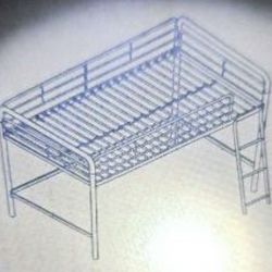 Raised Twin Or Single Bunk Bed