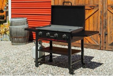 Daytona 4 Burner Propane Griddle Black