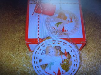 New Lenox porcelain Angel pierced figural ornament