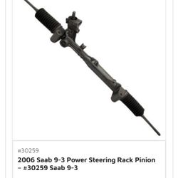 Saab Aero Rack and Pinion 