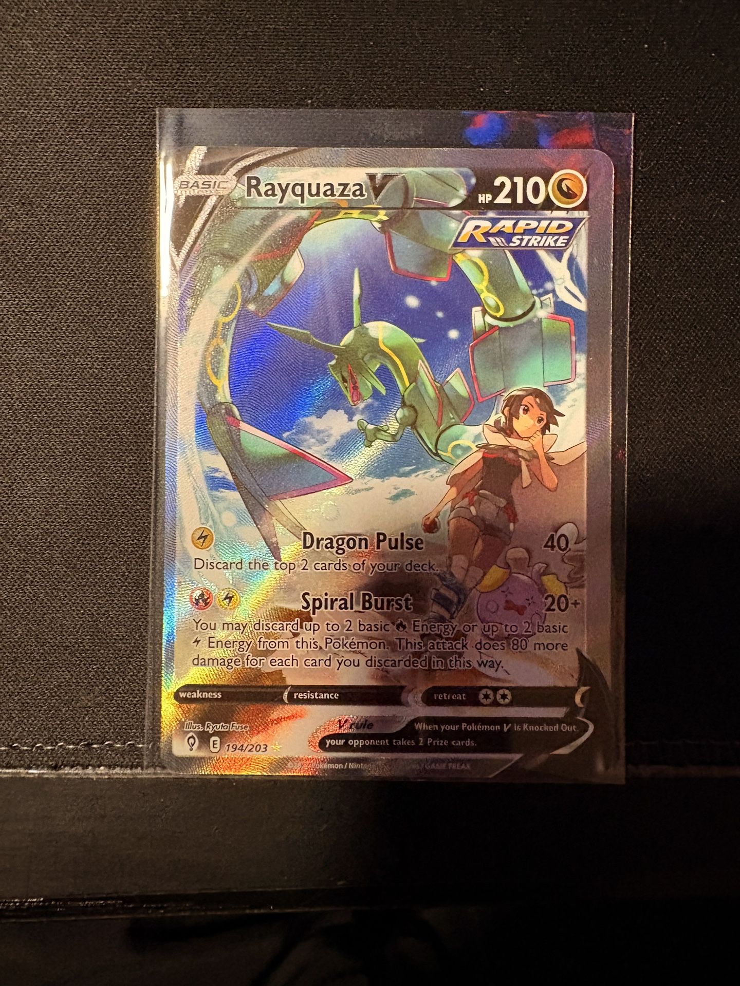 Pokemon- Raquaza V (Evolving Skies)