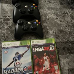 Xbox 360 Controllers W/ free Games