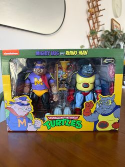 TMNT Mighty Hog and Rhino-Man Action Figure 2-Pack