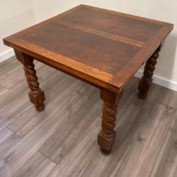 Table, Small Dark Oak Table 