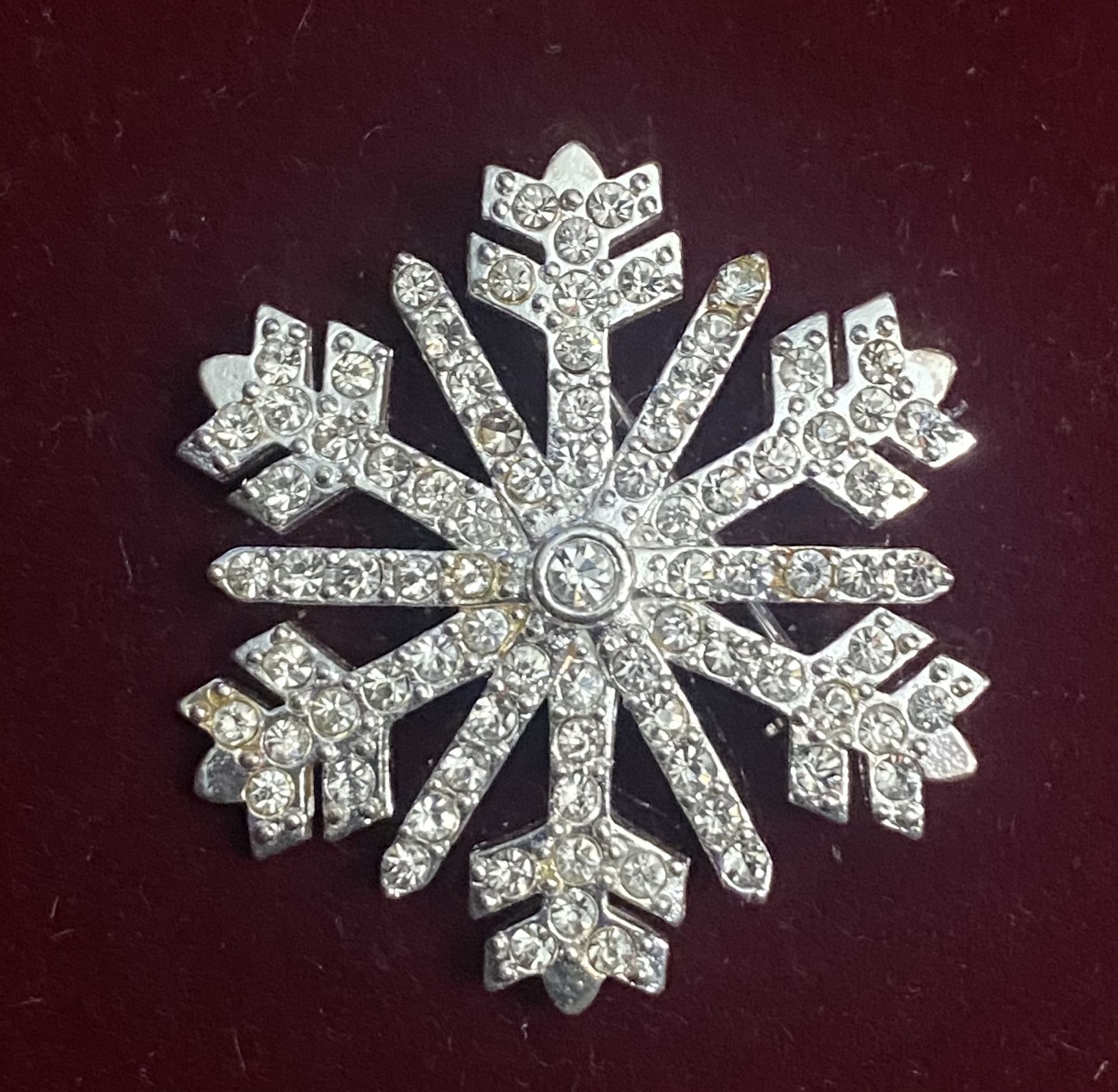 Monet Snowflake Brooch