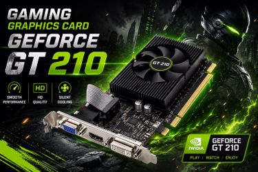 GT210 + 1G Graphics Card – Low Profile GPU for Office & HTPC PCs
