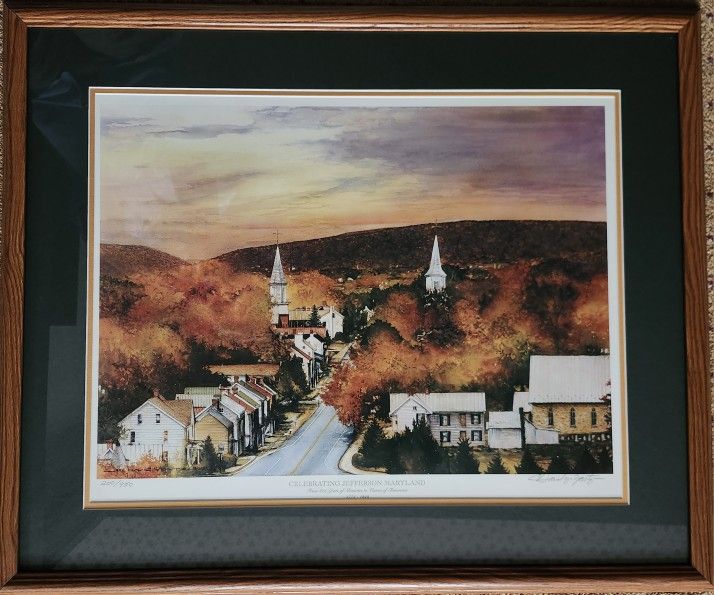 Framed Art Print Featuring Jefferson Maryland