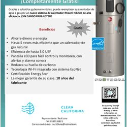 Water  Heater FREEE  BOLIER GRATIS 