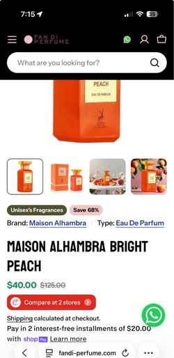 Maison Alhambra Bright Peach (OG batch)