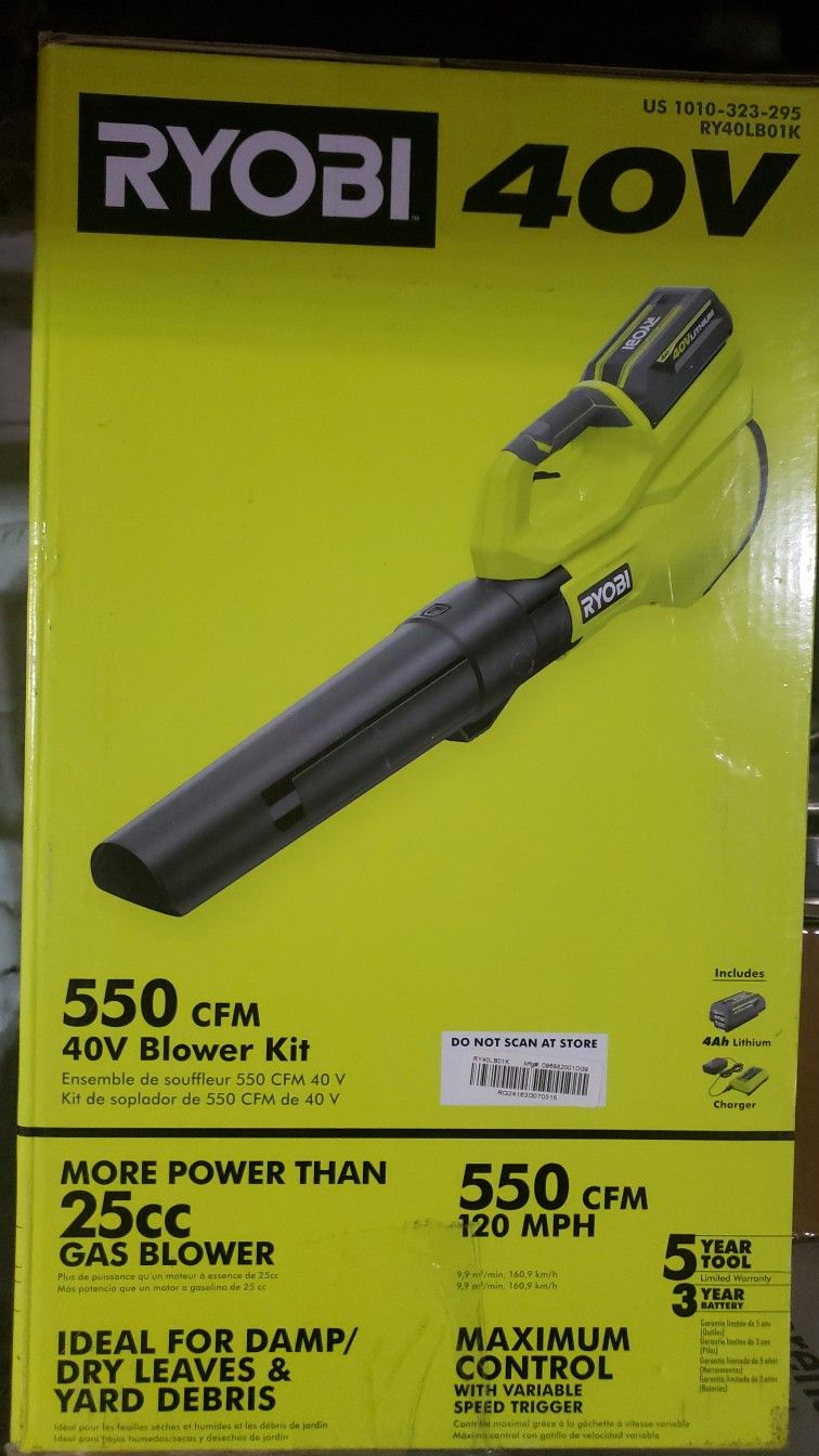 Ryobi Cordless Leaf Blower Brand New 