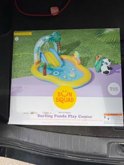Sun Squad Inflatable Surfing Panda Play Center