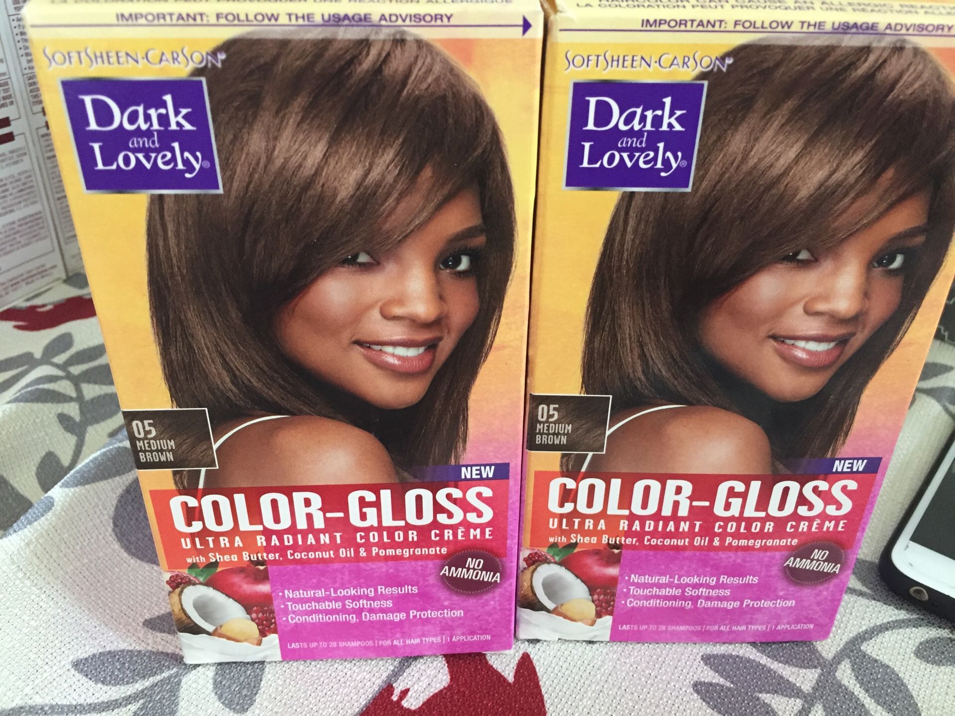Dark and lovely hair color