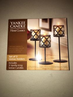 Yankee candle votive holder set