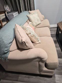 Bassett Couch with slip covers