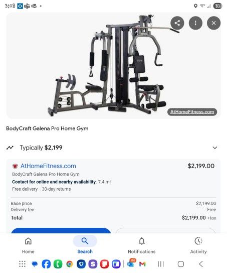 Bodycraft HOME GYM.