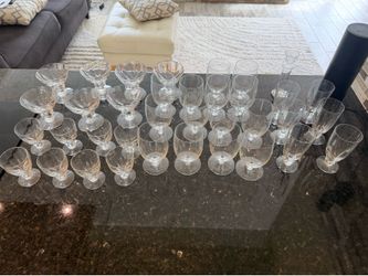 Crystal Glassware Collection – 30+ Pieces – $50 for the Entire Set! ✨
