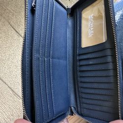 Navy Blue Mk Wallet
