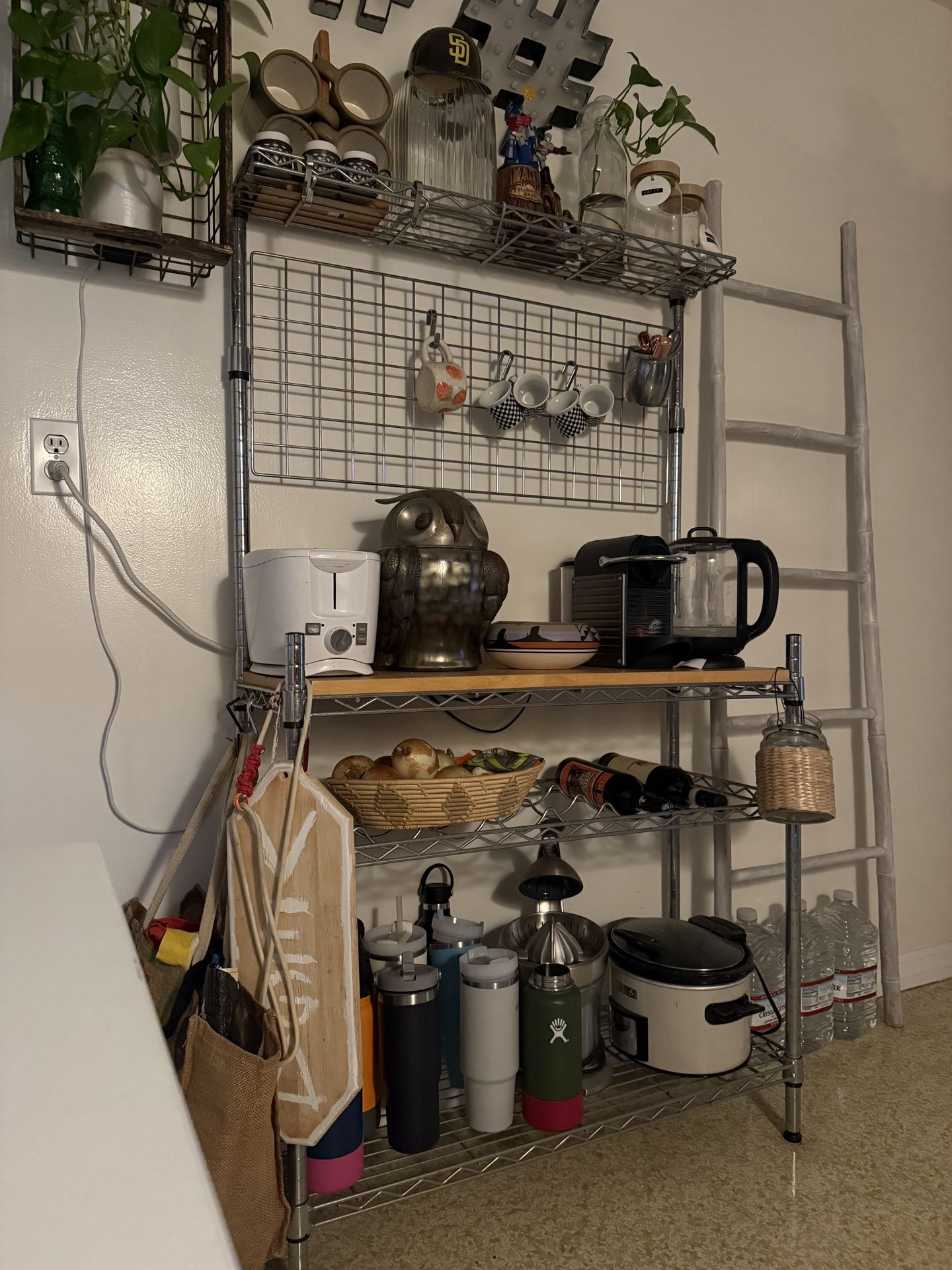 Bakers Rack Kitchen Utility Rack Kitchen Storage Shelving Unit